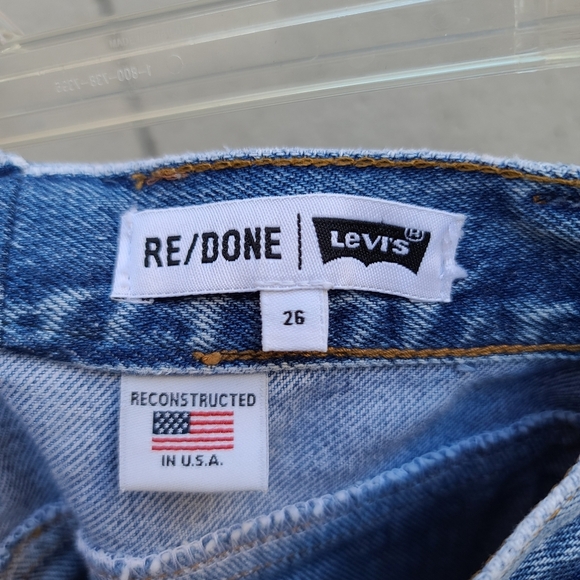 RE/DONE with Levi's | Two-tone Denim Mini Skirt - Picture 14 of 14